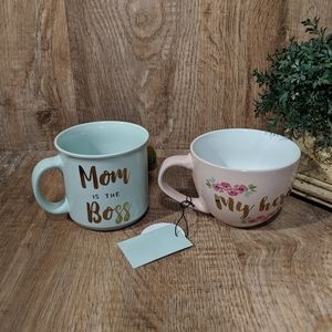 (2) New MOM Coffee Cups Mugs Nice and Big. 89